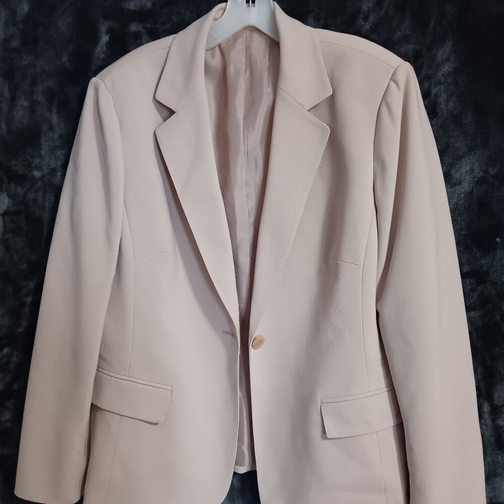 Kasper Blazer and Pant Suit Beige Size 14